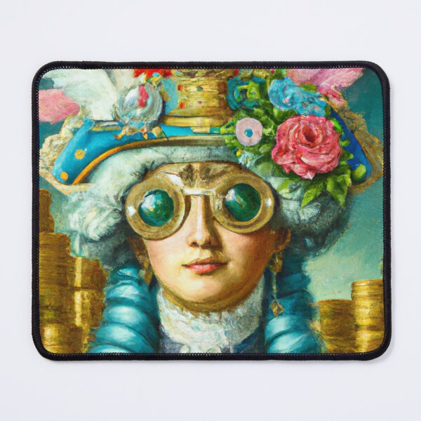 Item preview, Unusual Altered Steampunk Portrait Painting with Goggles ( Steampunk ) designed and sold by RadRococo.