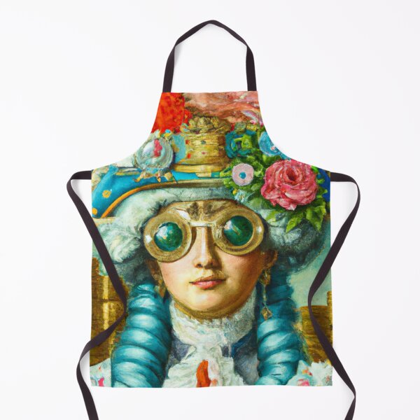 Item preview, Unusual Altered Steampunk Portrait Painting with Goggles ( Steampunk ) designed and sold by RadRococo.