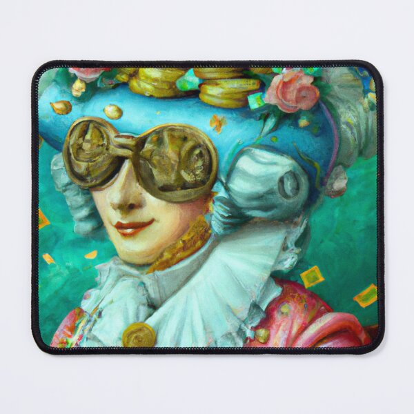 Item preview, Unusual Altered Steampunk Portrait Painting with Goggles ( Steampunk ) designed and sold by RadRococo.