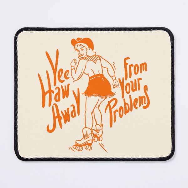 Item preview, YeeHaw Away From Your Problems | Cowgirl | Funny Adulting Yee Haw Cowboy Boot Roller Skater Boots MEME designed and sold by Any Color Designs.