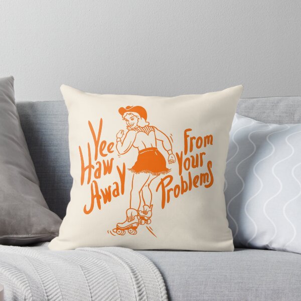 Item preview, YeeHaw Away From Your Problems | Cowgirl | Funny Adulting Yee Haw Cowboy Boot Roller Skater Boots MEME designed and sold by Any Color Designs.