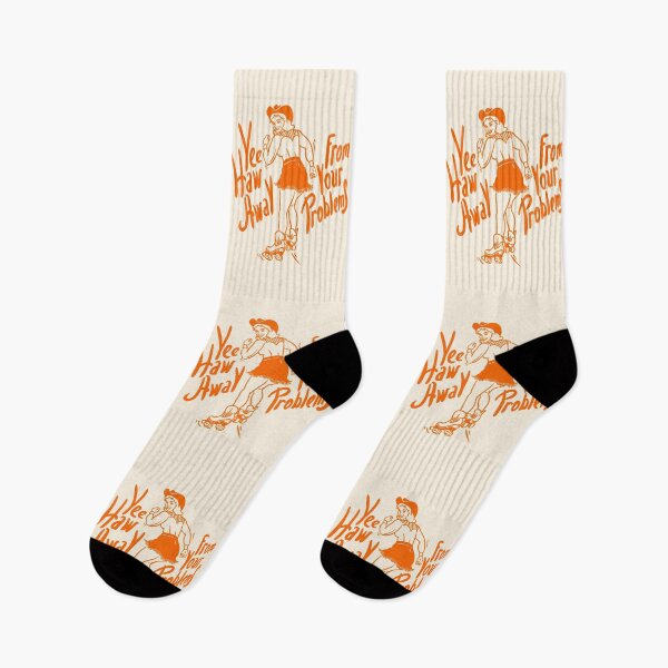 Item preview, YeeHaw Away From Your Problems | Cowgirl | Funny Adulting Yee Haw Cowboy Boot Roller Skater Boots MEME designed and sold by Any Color Designs.
