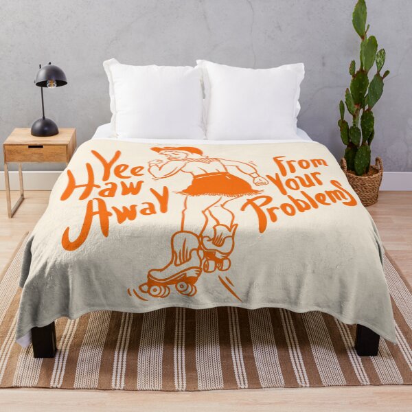 Item preview, YeeHaw Away From Your Problems | Cowgirl | Funny Adulting Yee Haw Cowboy Boot Roller Skater Boots MEME designed and sold by Any Color Designs.