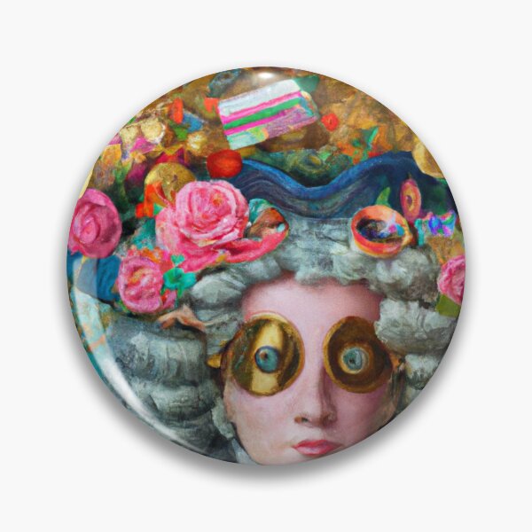 Item preview, Unusual Altered Steampunk Portrait Painting with Goggles ( Steampunk ) designed and sold by RadRococo.