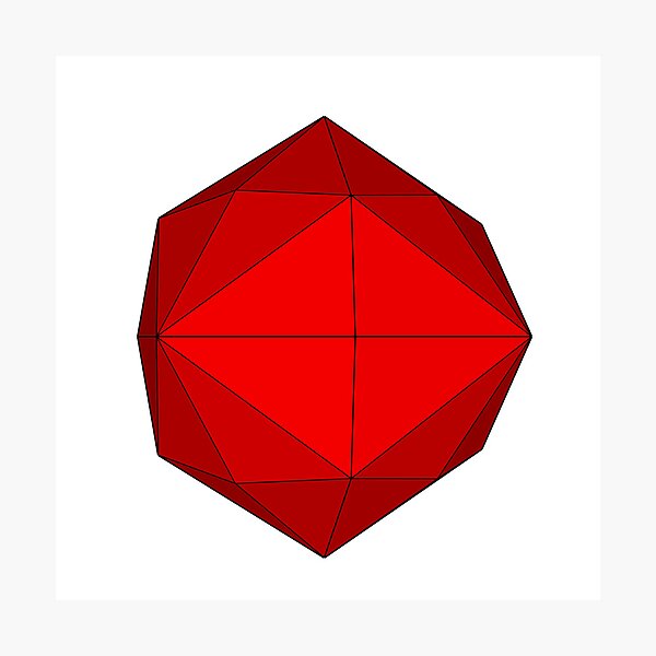 Item preview, gmtrx rojo sólido lawal disdyakis dodecaedro designed and sold by Seni Lawal.