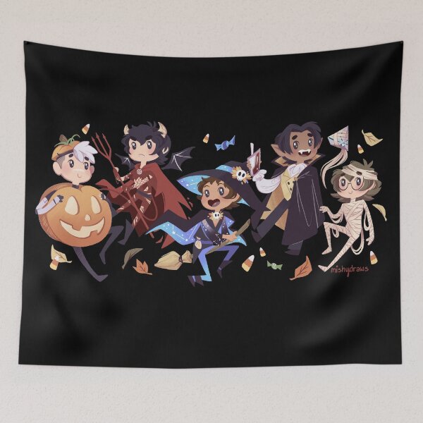 Aperçu de l'œuvre Fête d'Halloween des paladins créée et vendue par mishydraws.