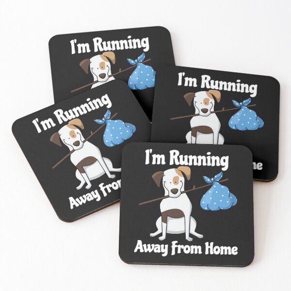 Item preview, Funny Dog I'm Running Away From Home designed and sold by vaharisanic.