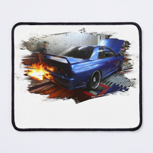 Item preview, GTR Nissan RB26  JDM Skyline Japanese Domestic Market R32 Dyno Flames designed and sold by dragphotos.