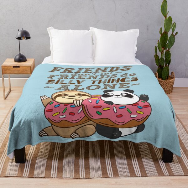 Item preview, Sloth Panda - Friends Don't Let Friends Do Silly Thing Alone designed and sold by plushism.