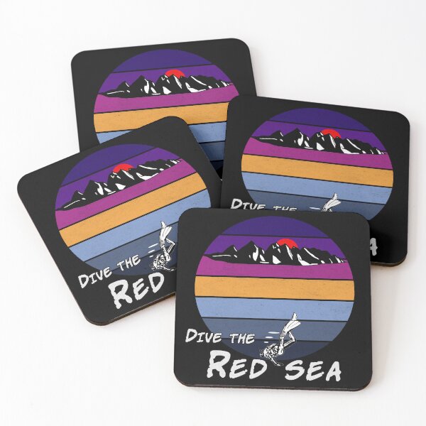 Item preview, Dive the Red Sea distressed retro design designed and sold by Twenty Twenty Visions.