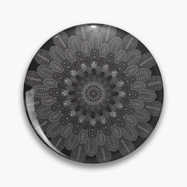 Artikelvorschau, Mandala mit grauen Punkten entworfen und verkauft von DomaDoma.