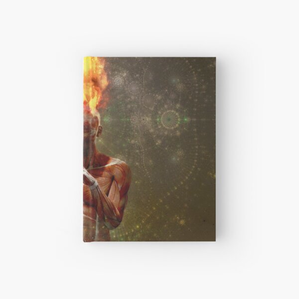 Meditator on Fire Hardcover Journal