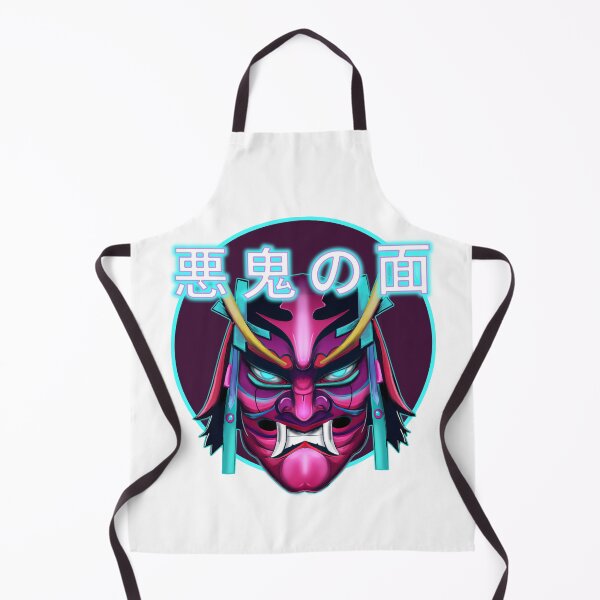 Item preview, Hannya Mask Japanese Kanji - 悪鬼の面 - Cyberpunk designed and sold by PVSKI.