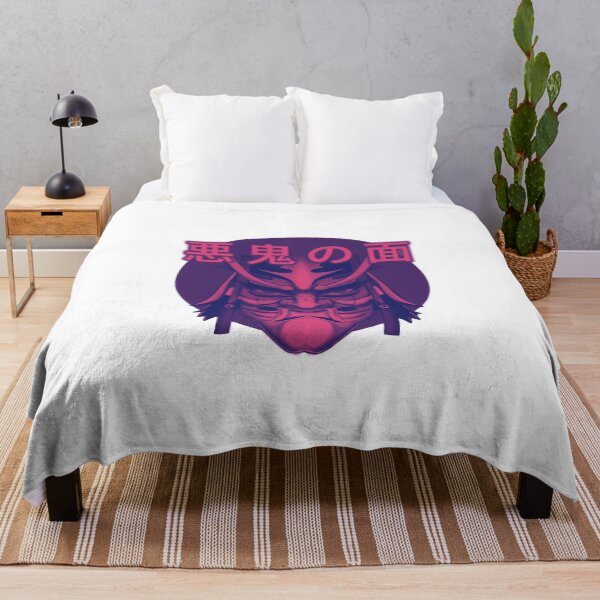 Item preview, Hannya Mask Japanese Kanji - 悪鬼の面 - Cyberpunk designed and sold by PVSKI.