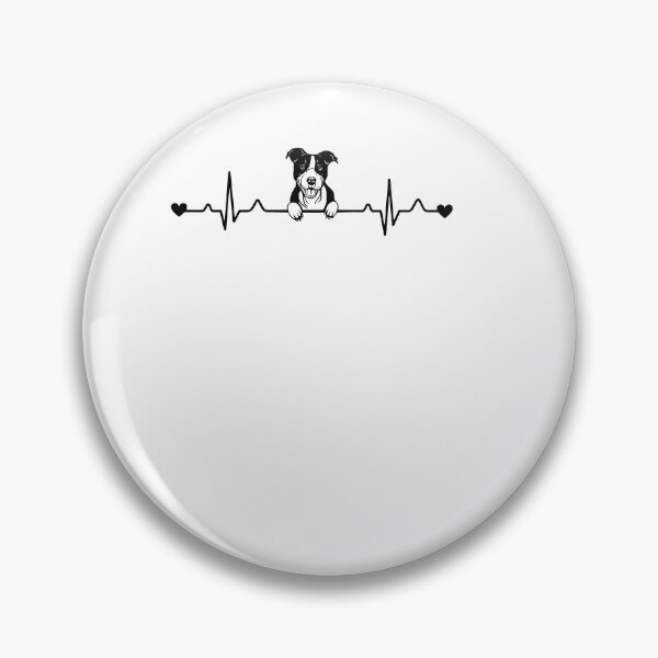 Item preview, American Staffordshire Heartbeat Puls EkG designed and sold by 1681830934131.