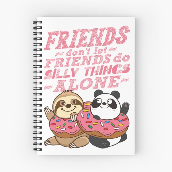 Item preview, Sloth Panda - Friends Don't Let Friends Do Silly Thing Alone designed and sold by plushism.