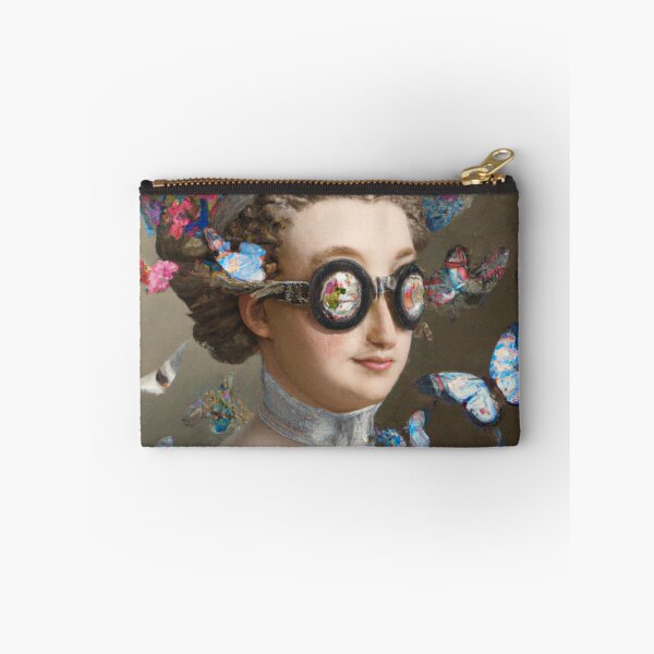 Item preview, Unusual Altered Steampunk Portrait Painting with Goggles ( Steampunk ) designed and sold by RadRococo.