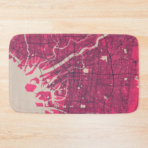 Item preview, Osaka City Map of Japan - Blossom designed and sold by deMAP.