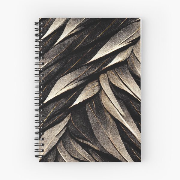 Item preview, Textured black-gold leaves pattern designed and sold by AppleElf.