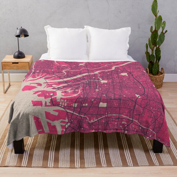 Item preview, Osaka City Map of Japan - Blossom designed and sold by deMAP.