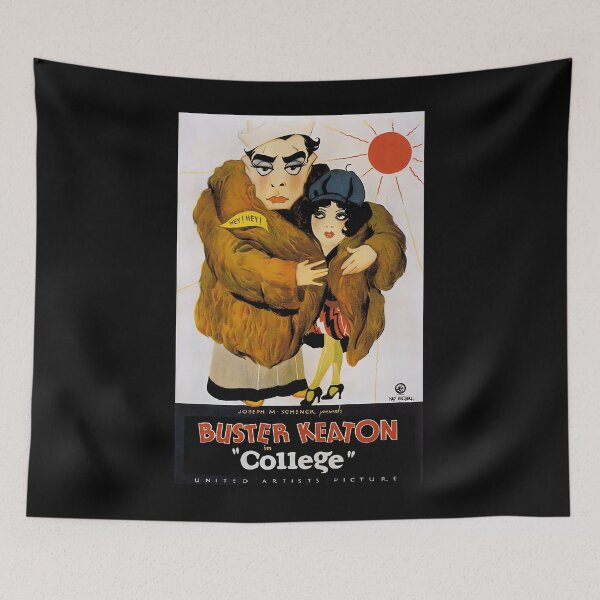 Item preview, college with buster keaton 1927 stars on art designed and sold by shuebzryu.