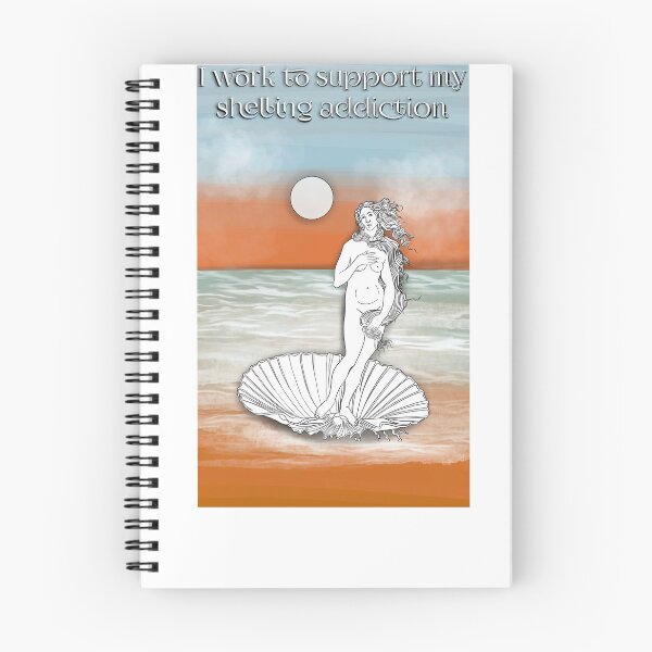 Item preview, I Work To Support My Shelling Addiction Sea Shell Collector designed and sold by Tomsens.