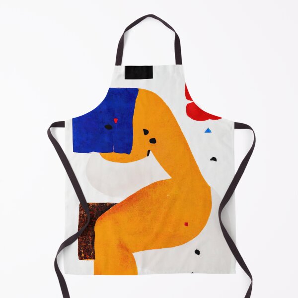 Item preview, Feminine Shapes - Modern Abstract Painting - Orange, Red and Blue on White designed and sold by Inomaly Art.