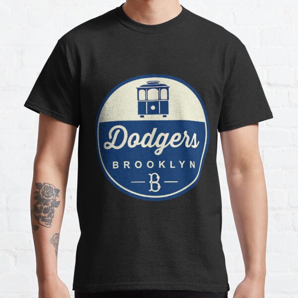 Brooklyn Dodgers with Dodger Mascot Vintage Tee Shirt