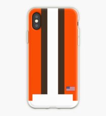 Cleveland Helmet Stripe iPhone Case