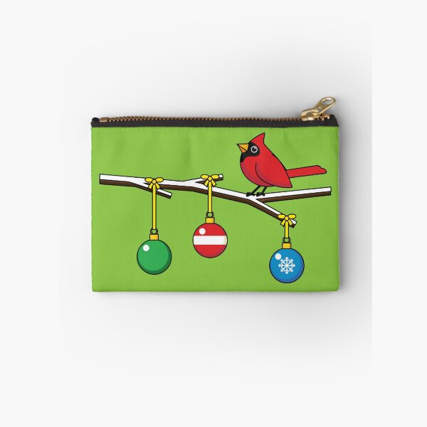 Item preview, Red Cardinal on Christmas Bare Branch designed and sold by BirdAtWork.