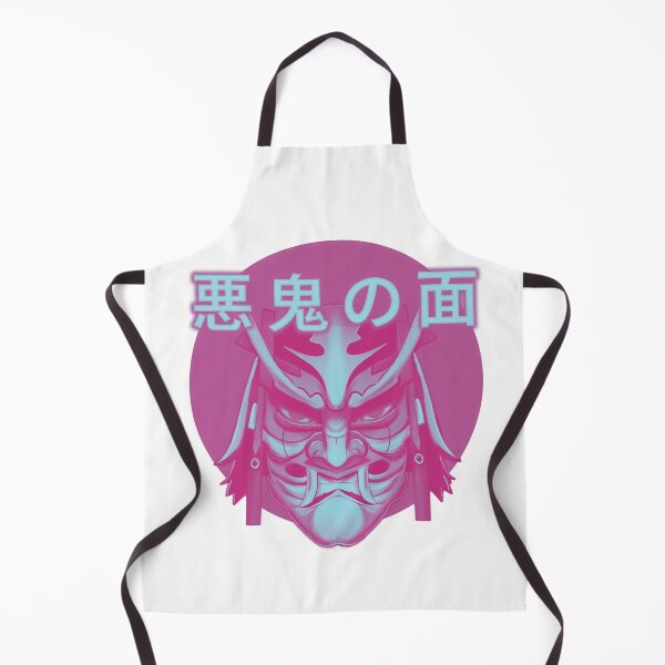 Item preview, Hannya Mask Japanese Kanji - 悪鬼の面 - Cyberpunk designed and sold by PVSKI.