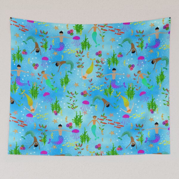 Item preview, Merboys Under The Sea designed and sold by MerryMakewell.