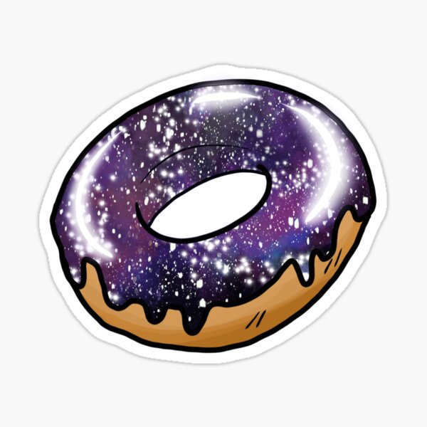 Universe doughnut Sticker