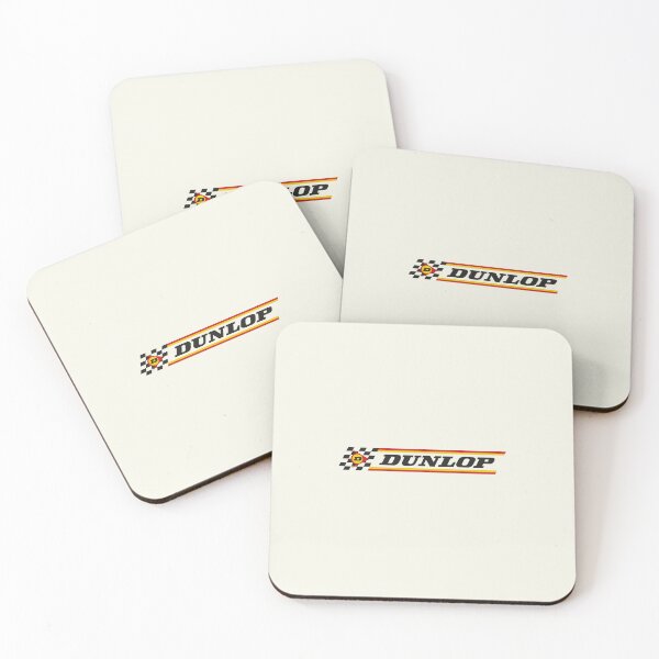 Item preview, Vintage Dunlop racing banner and sticker art for light backgrounds designed and sold by Hecksploitation.