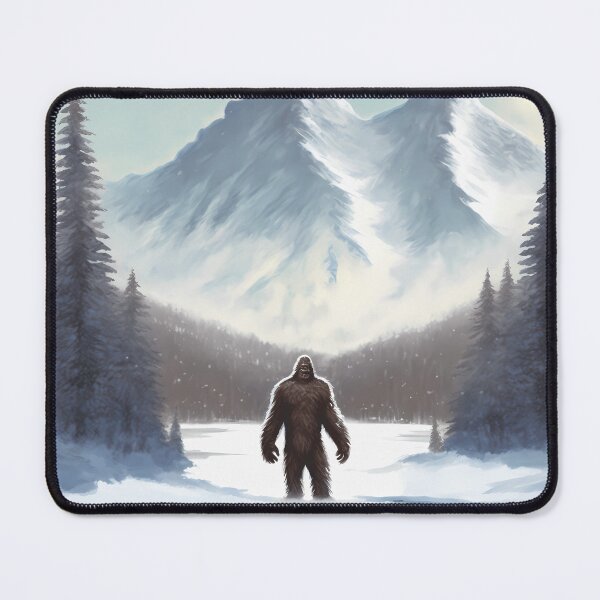 Item preview, Bigfoot in the snow with mountains designed and sold by PM-Artistic.