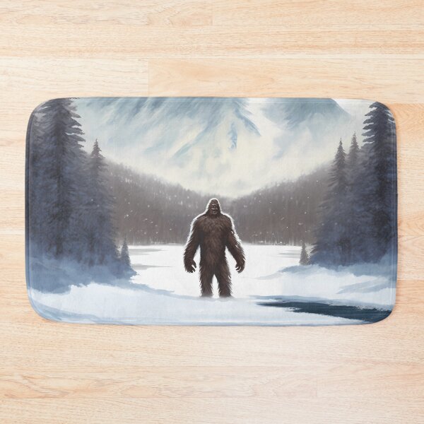 Item preview, Bigfoot in the snow with mountains designed and sold by PM-Artistic.