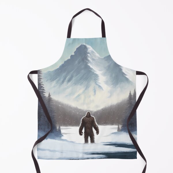 Item preview, Bigfoot in the snow with mountains designed and sold by PM-Artistic.