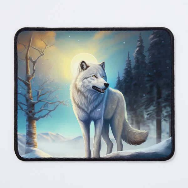 Item preview, Ice wolf in the winter landscape version 1 designed and sold by PM-Artistic.