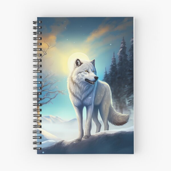 Item preview, Ice wolf in the winter landscape version 1 designed and sold by PM-Artistic.