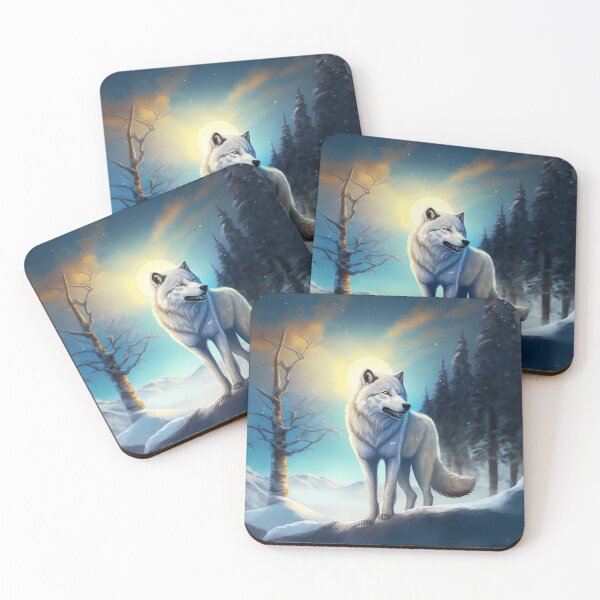 Item preview, Ice wolf in the winter landscape version 1 designed and sold by PM-Artistic.