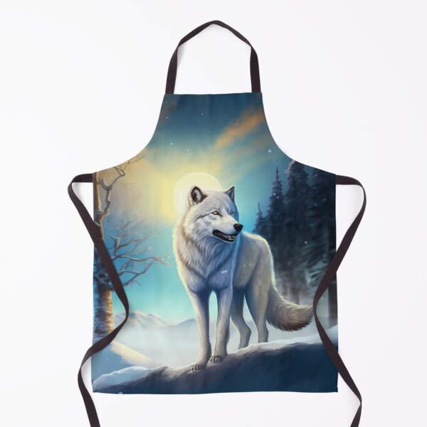 Item preview, Ice wolf in the winter landscape version 1 designed and sold by PM-Artistic.