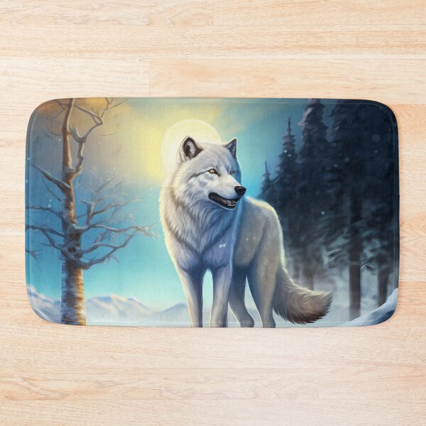 Item preview, Ice wolf in the winter landscape version 1 designed and sold by PM-Artistic.