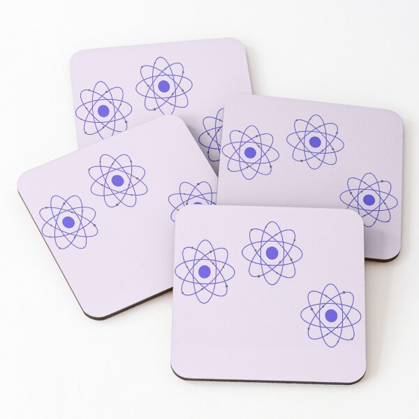 Item preview, Blue atoms on purple designed and sold by tetibright.