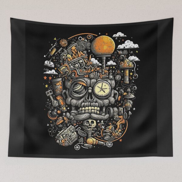 Item preview, Digital artwork of a cartoon figure on a black background designed and sold by ArtlantisSyn.