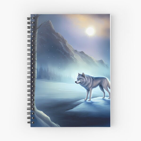 Item preview, Ice wolf in the winter landscape version 2 designed and sold by PM-Artistic.