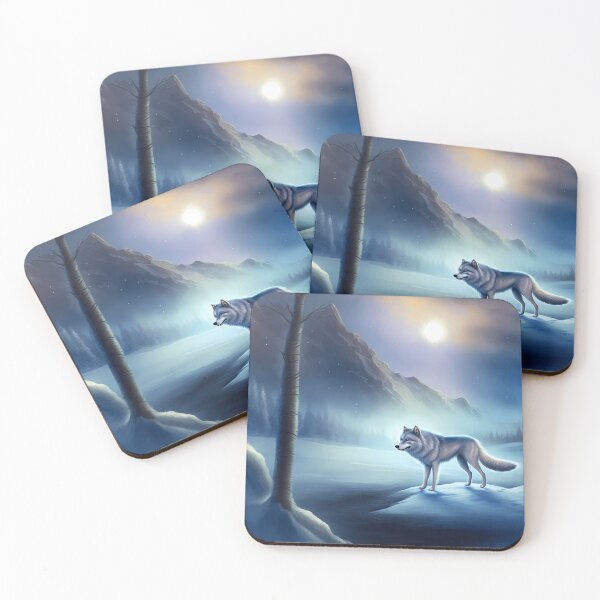 Item preview, Ice wolf in the winter landscape version 2 designed and sold by PM-Artistic.