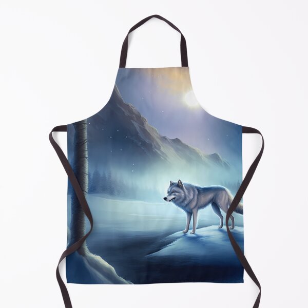 Item preview, Ice wolf in the winter landscape version 2 designed and sold by PM-Artistic.