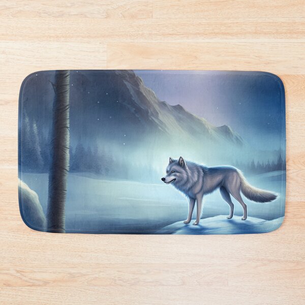 Item preview, Ice wolf in the winter landscape version 2 designed and sold by PM-Artistic.