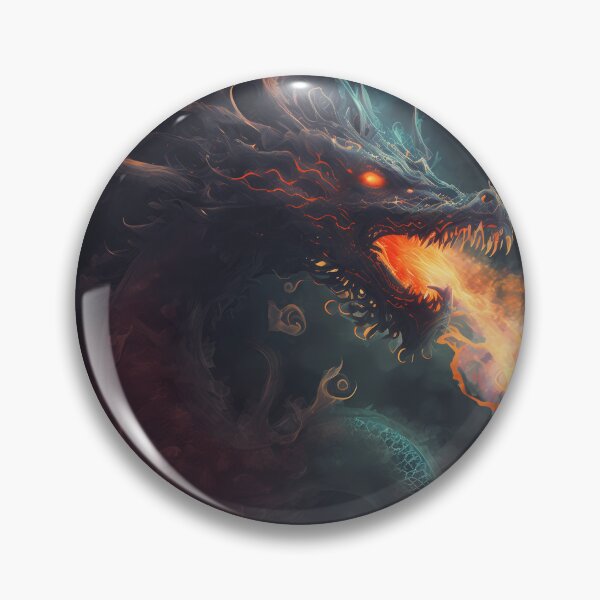Item preview, Dark fantasy fire breathing dragon designed and sold by PM-Artistic.