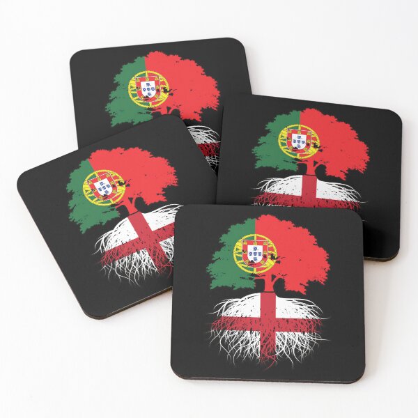 Item preview, England English Portuguese Portugal Tree Roots Flag  designed and sold by chiodiletoilu.